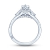 Monique Lhuillier Bliss Diamond Engagement Ring 1-1/2 ct tw Marquise, Pie & Round-Cut 18K White Gold