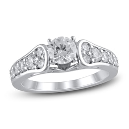 Diamond GIA Engagement Ring 1-1/4 ct tw Round-cut Platinum