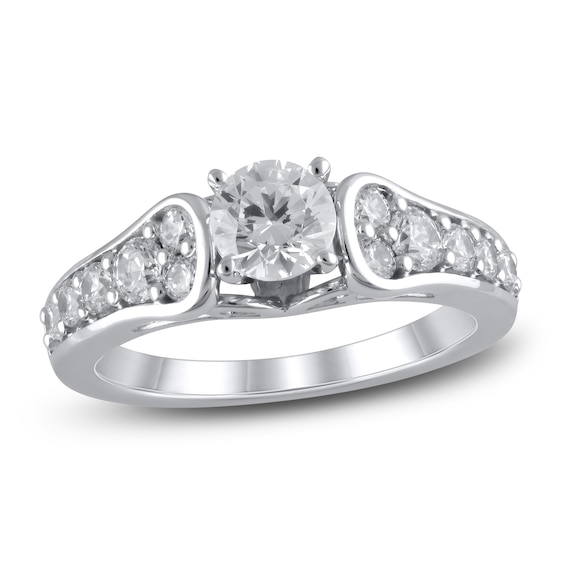 Adore Diamond GIA Engagement Ring 1-1/4 ct tw Round-cut Platinum