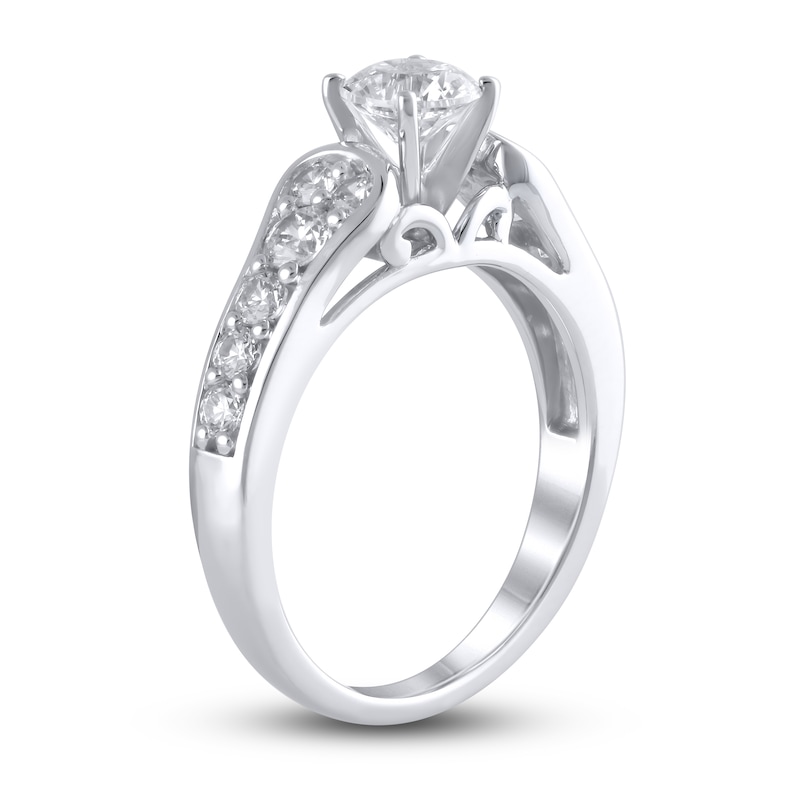Diamond GIA Engagement Ring 1-1/4 ct tw Round-cut Platinum