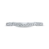 Thumbnail Image 4 of Monique Lhuillier Bliss Diamond Wedding Band 1/5 ct tw Round-cut 18K White Gold