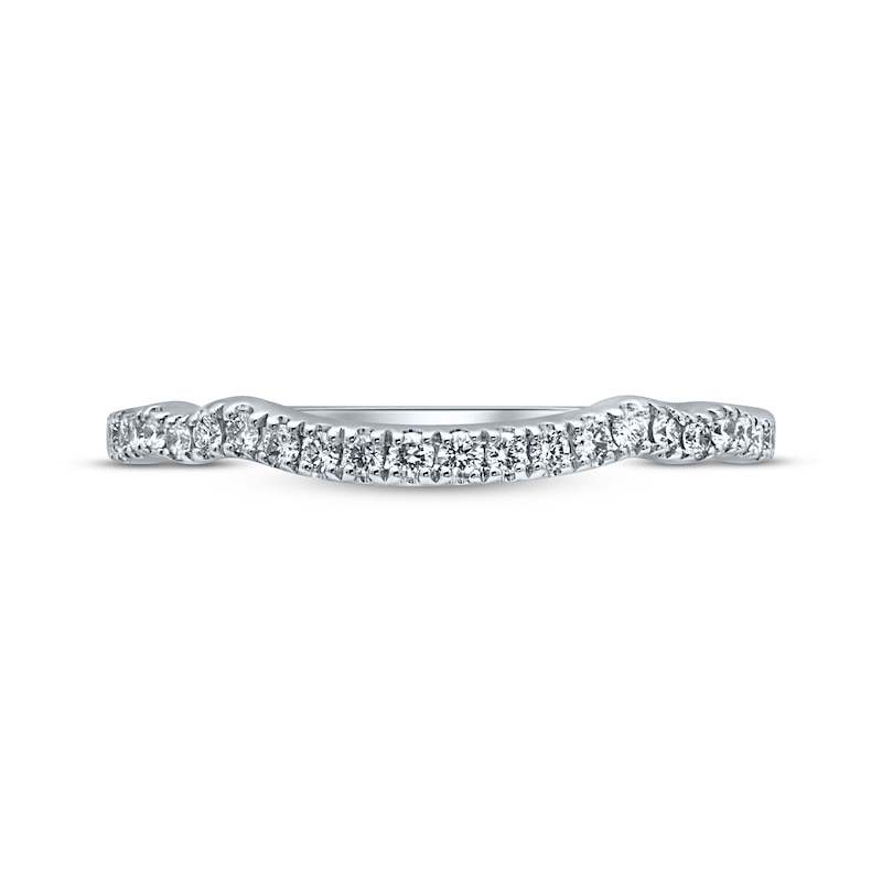 Main Image 4 of Monique Lhuillier Bliss Diamond Wedding Band 1/5 ct tw Round-cut 18K White Gold