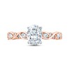 Monique Lhuillier Bliss Diamond Engagement Ring 1-1/4 ct tw Oval, Marquise & Round-cut 18K Rose Gold