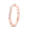 Monique Lhuillier Bliss Diamond Wedding Band 1/5 ct tw Round-cut 18K Rose Gold