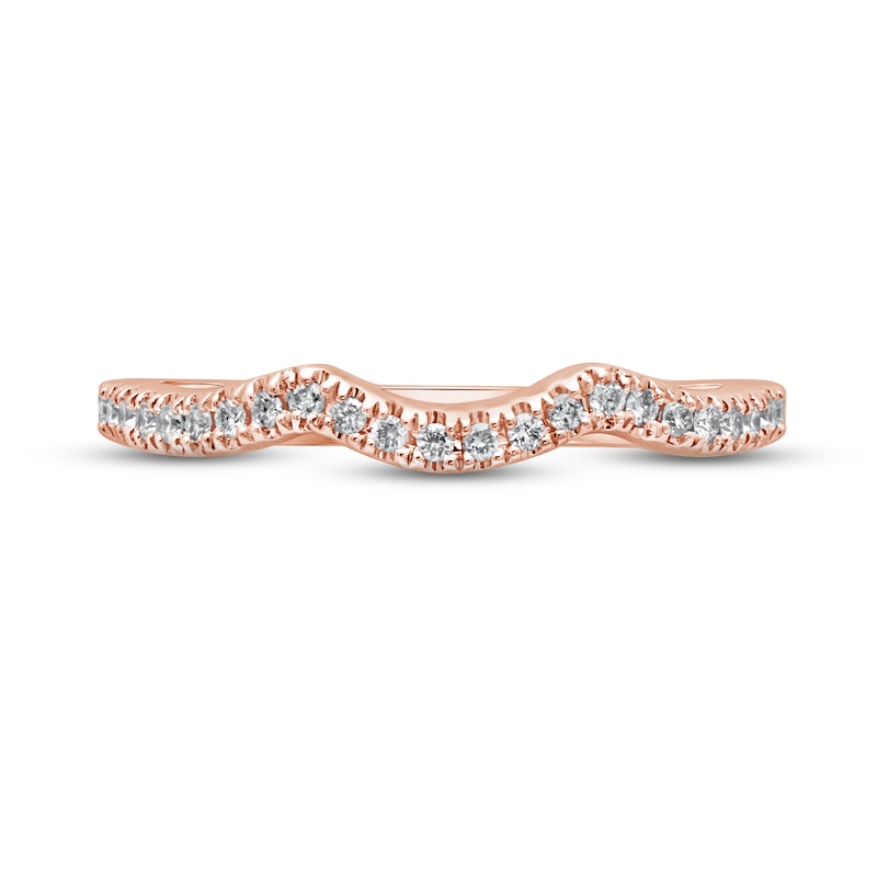 Monique Lhuillier Bliss Diamond Wedding Band 1/5 ct tw Round-cut 18K Rose Gold