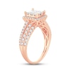 Thumbnail Image 1 of Diamond Engagement Ring 1 ct tw Princess, Round-Cut 10K Rose Gold