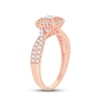 Thumbnail Image 1 of Diamond Engagement Ring 1/2 ct tw Princess, Round-Cut 10K Rose Gold