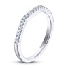 Thumbnail Image 1 of THE LEO Ideal Cut Diamond Wedding Band 1/8 ct tw 14K White Gold