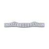 THE LEO Ideal Cut Diamond Wedding Band 1/8 ct tw 14K White Gold