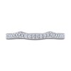 Thumbnail Image 2 of THE LEO Ideal Cut Diamond Wedding Band 1/8 ct tw 14K White Gold