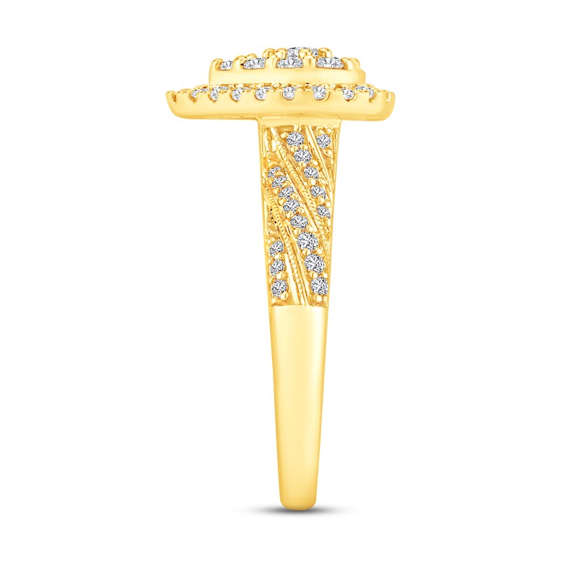 Main Image 2 of Adore Diamond Engagement Ring 3/4 ct tw Round-cut 14K Yellow Gold