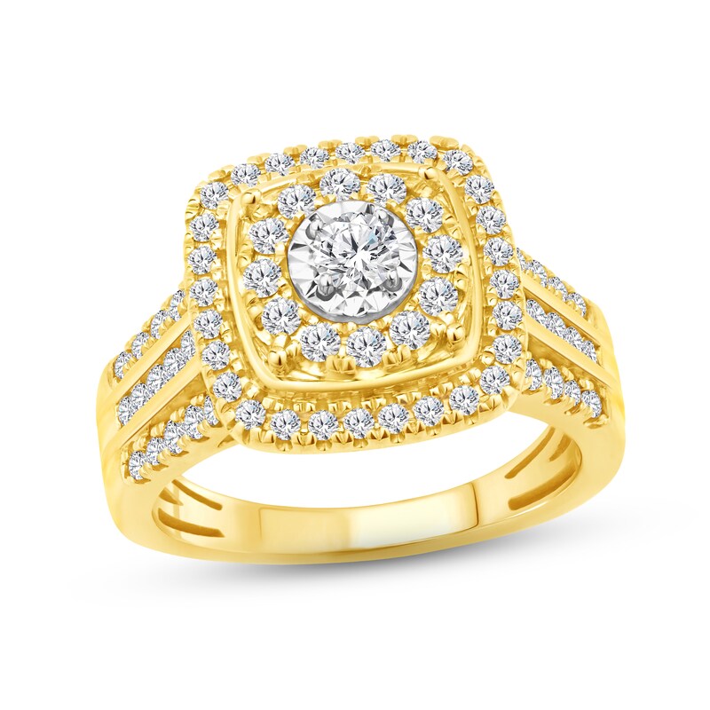 Main Image 1 of Diamond Engagement Ring 1 ct tw Round-cut 10K Yellow Gold