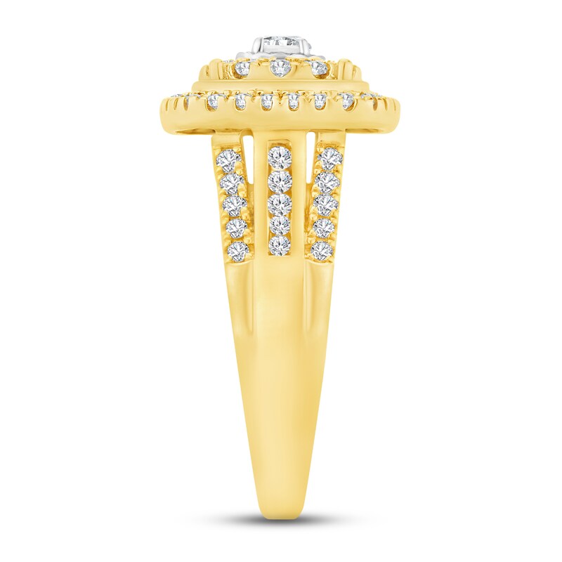 Main Image 2 of Diamond Engagement Ring 1 ct tw Round-cut 10K Yellow Gold