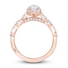 Thumbnail Image 4 of Monique Lhuillier Bliss Diamond Engagement Ring 7/8 ct tw Pear & Round-cut 18K Rose Gold