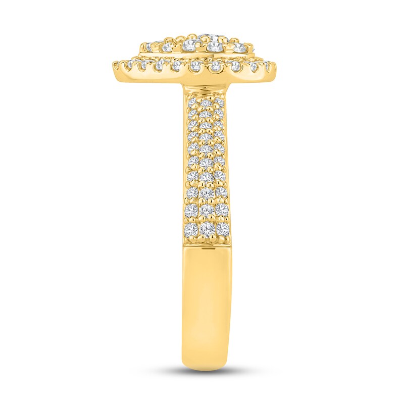 Main Image 2 of Adore Diamond Engagement Ring 3/4 ct tw Round-cut 10K Yellow Gold