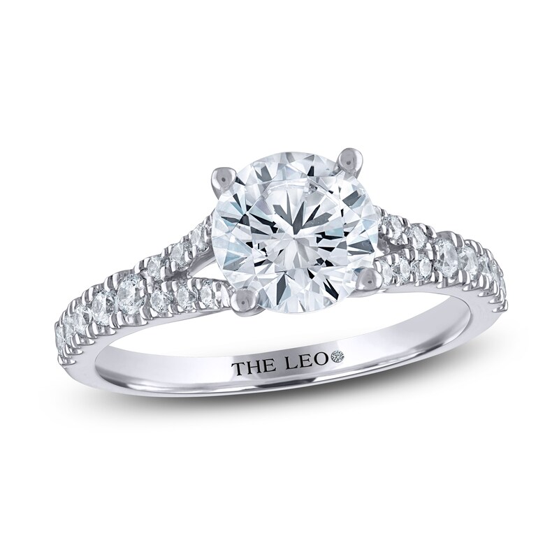THE LEO Diamond Engagement Ring 1-3/4 ct tw Round-cut 14K White Gold