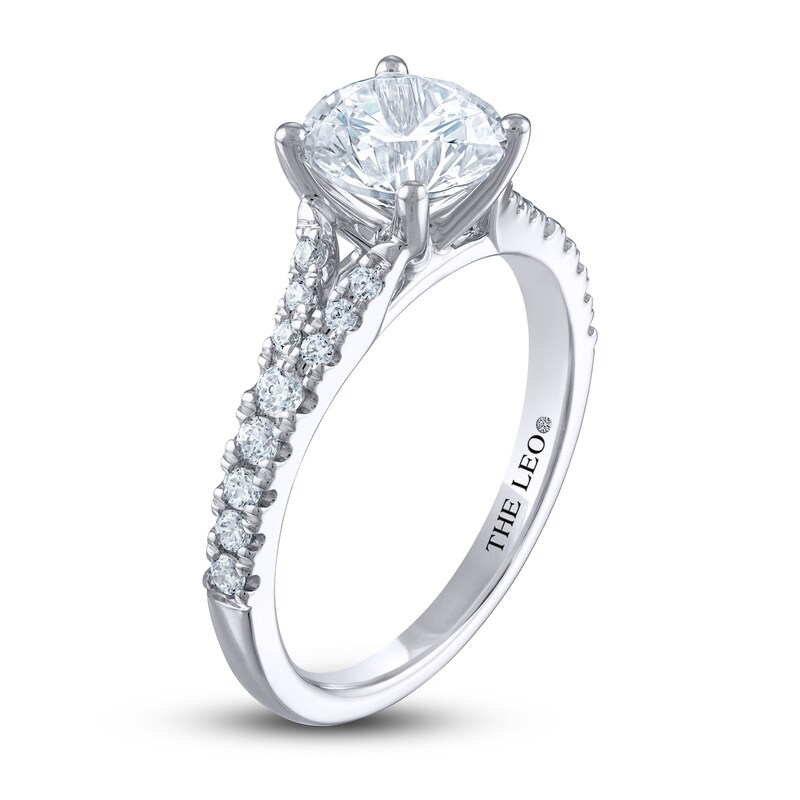 THE LEO Diamond Engagement Ring 1-3/4 ct tw Round-cut 14K White Gold
