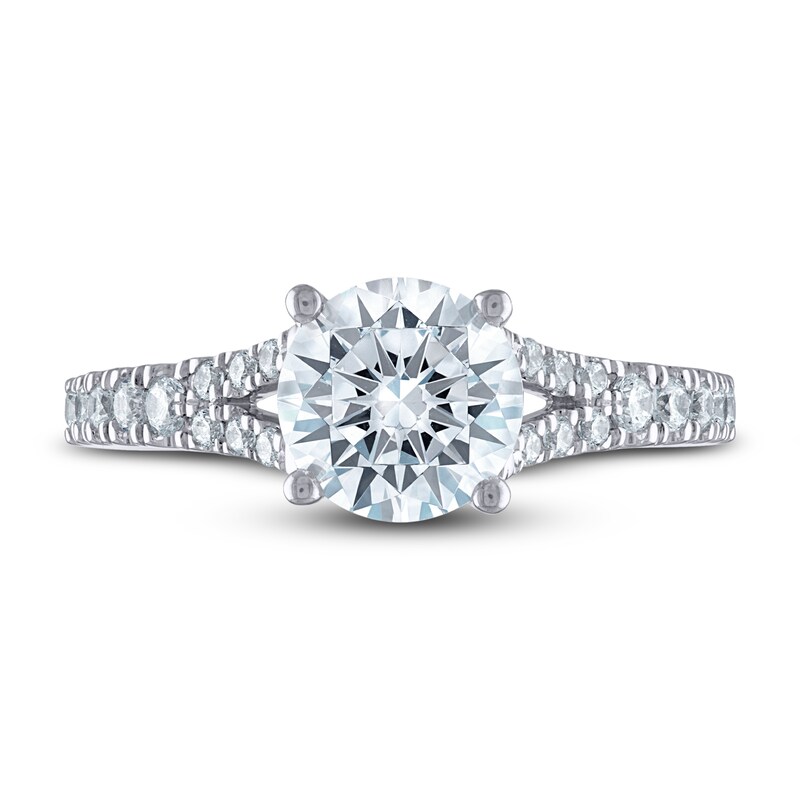 THE LEO Diamond Engagement Ring 1-3/4 ct tw Round-cut 14K White Gold