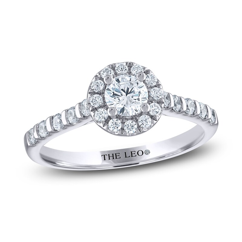 THE LEO Diamond Engagement Ring 5/8 ct tw Round-cut 14K White Gold