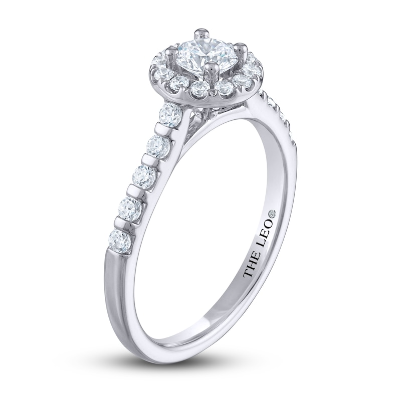 THE LEO Diamond Engagement Ring 5/8 ct tw Round-cut 14K White Gold