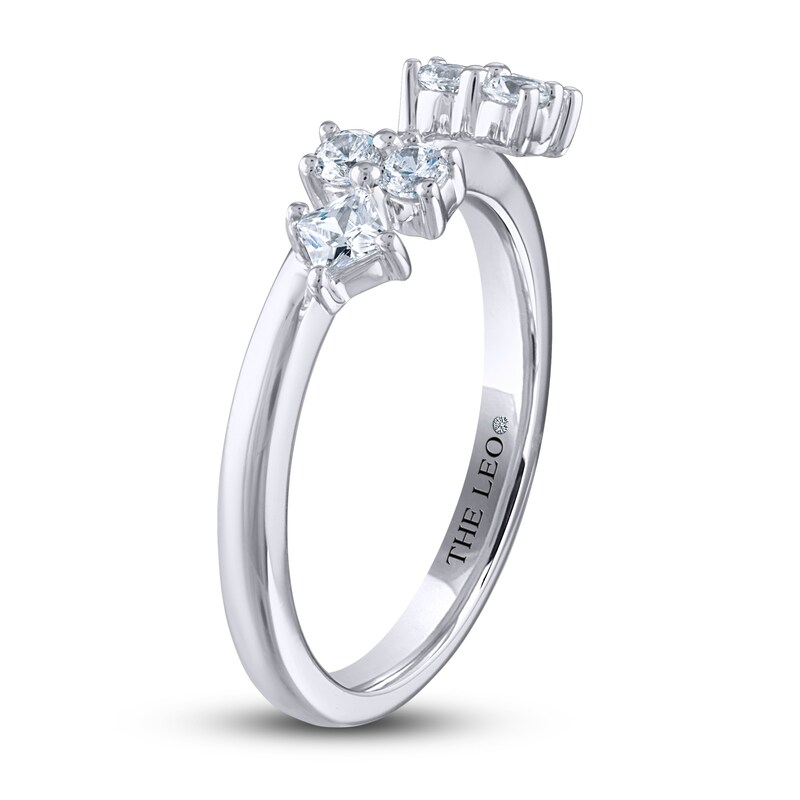 THE LEO Diamond Enhancer Band 1/2 ct tw Princess & Round-cut 14K White Gold