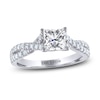 THE LEO Diamond Engagement Ring 1-1/4 ct tw Princess & Round-cut 14K White Gold
