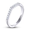 Thumbnail Image 1 of THE LEO Diamond Wedding Band 1/4 ct tw Round-cut 14K White Gold