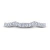 Thumbnail Image 2 of THE LEO Diamond Wedding Band 1/4 ct tw Round-cut 14K White Gold