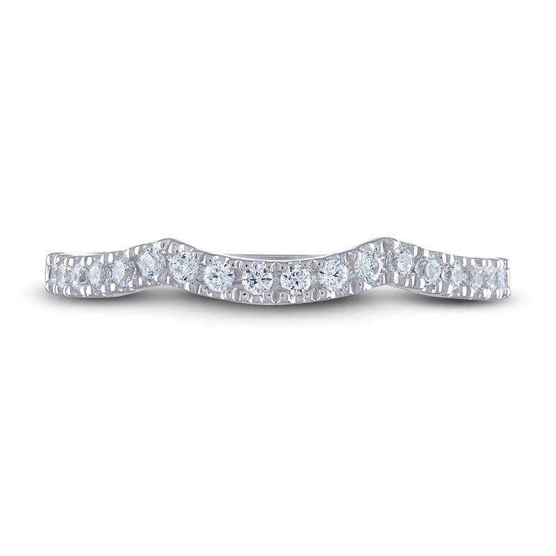 THE LEO Diamond Wedding Band 1/4 ct tw Round-cut 14K White Gold
