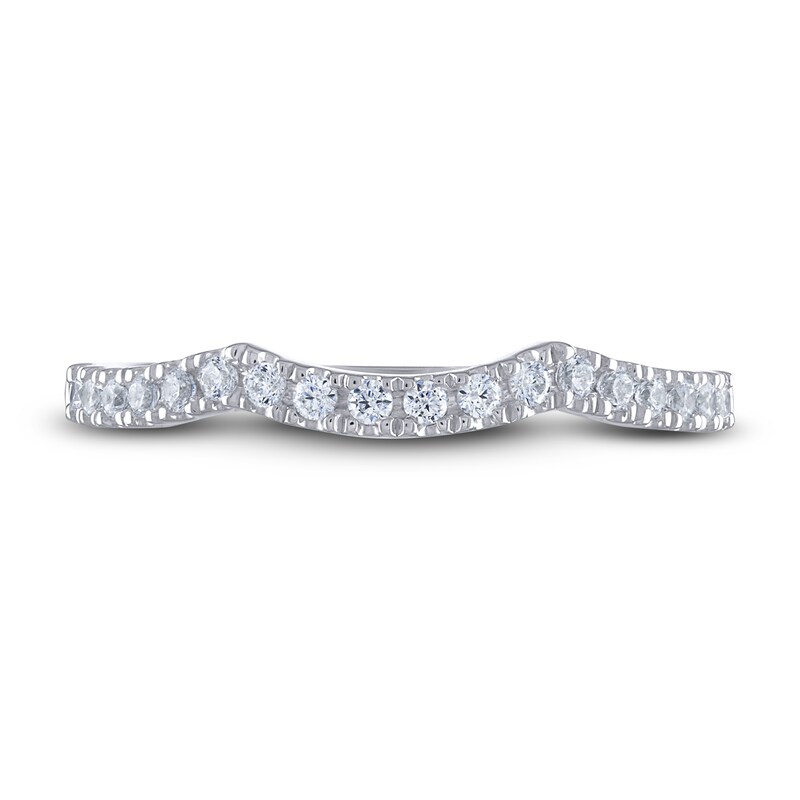 THE LEO Diamond Wedding Band 1/4 ct tw Round-cut 14K White Gold