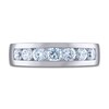 Men's THE LEO Ideal Cut Diamond Wedding Band 1-1/2 ct tw 14K White Gold