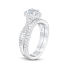 THE LEO First Light Diamond Oval-Cut Bridal Set 1-1/5 ct tw 14K White Gold