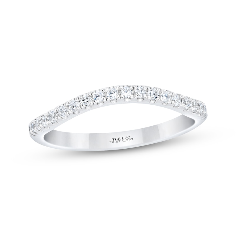 THE LEO First Light Diamond Wedding Band 1/4 ct tw 14K White Gold