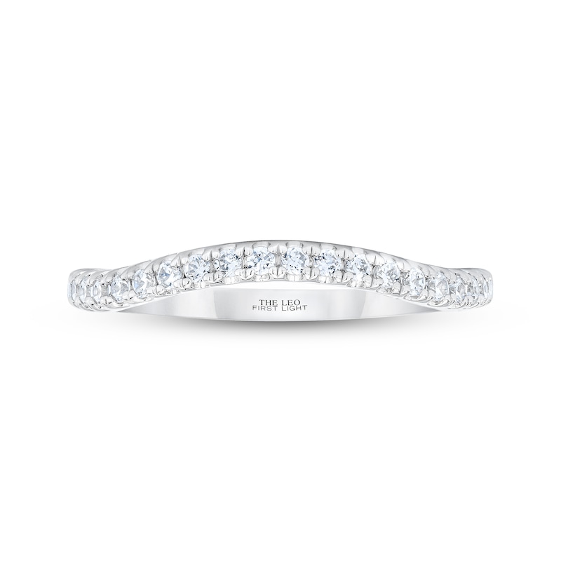 THE LEO First Light Diamond Wedding Band 1/4 ct tw 14K White Gold