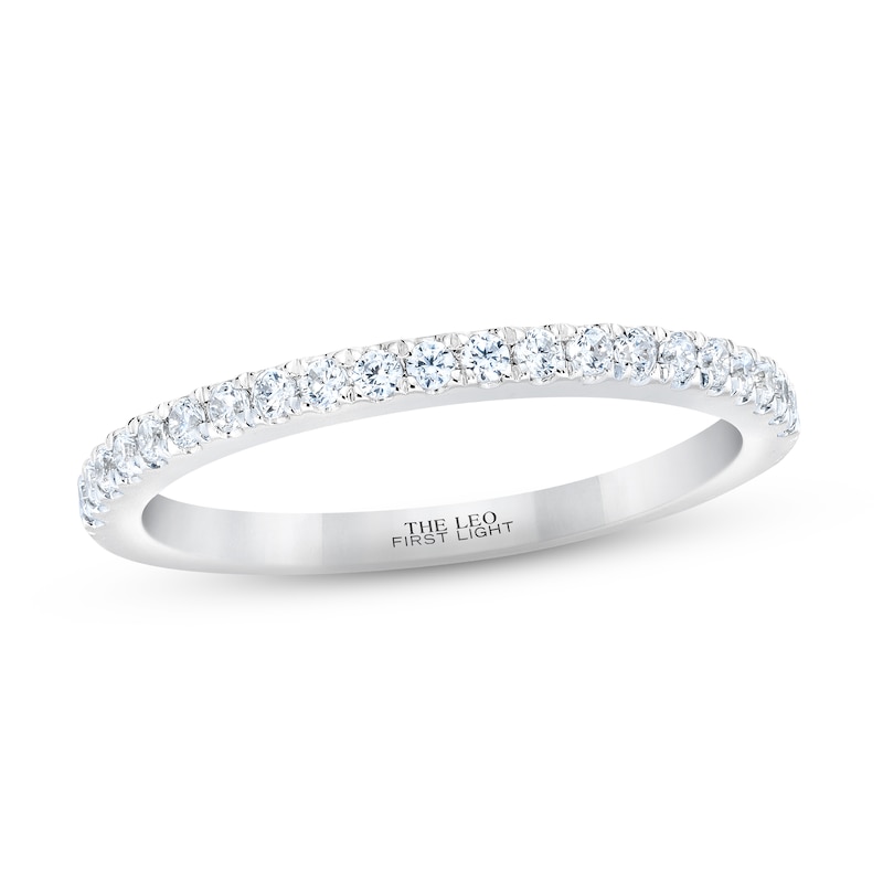 Main Image 1 of THE LEO First Light Diamond Wedding Band 1/4 ct tw 14K White Gold