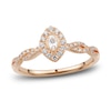 Thumbnail Image 0 of Diamond Engagement Ring 1/3 ct tw Marquise & Round-cut 14K Rose Gold