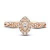 Thumbnail Image 2 of Diamond Engagement Ring 1/3 ct tw Marquise & Round-cut 14K Rose Gold
