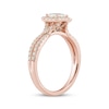 Thumbnail Image 2 of Diamond Engagement Ring 7/8 ct tw Princess & Round-cut 14K Rose Gold