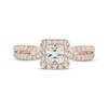 Thumbnail Image 2 of Diamond Engagement Ring 7/8 ct tw Princess & Round-cut 14K Rose Gold