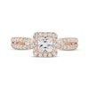 Thumbnail Image 3 of Diamond Engagement Ring 7/8 ct tw Princess & Round-cut 14K Rose Gold