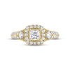 Thumbnail Image 2 of THE LEO Diamond Engagement Ring 1-1/8 ct tw Princess & Round-cut 14K Yellow Gold