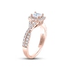 Thumbnail Image 1 of THE LEO Diamond Engagement Ring 1-1/8 ct tw Princess & Round-cut 14K Rose Gold