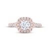 Thumbnail Image 3 of THE LEO Diamond Engagement Ring 1-1/3 ct tw Round-cut 14K Rose Gold
