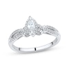 Thumbnail Image 1 of Diamond Engagement Ring 1/2 ct tw Marquise & Round-cut 14K White Gold