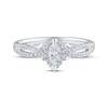 Thumbnail Image 3 of Diamond Engagement Ring 1/2 ct tw Marquise & Round-cut 14K White Gold