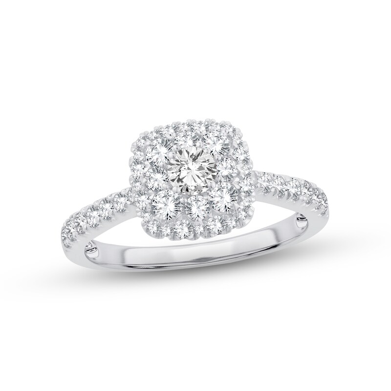Diamond Engagement Ring 1 ct tw Round-cut 14K White Gold