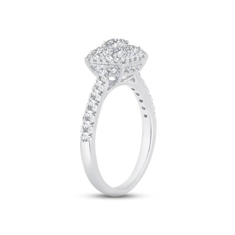 Diamond Engagement Ring 1 ct tw Round-cut 14K White Gold
