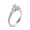 Diamond Three-Stone Engagement Ring 1 ct tw Emerald, Baguette & Round-cut 14K White Gold