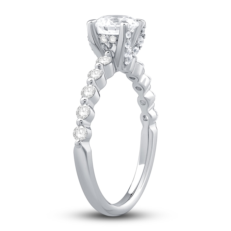 Diamond Engagement Ring 1-1/8 ct tw Round-cut Platinum