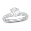 Thumbnail Image 0 of Diamond Engagement Ring 1-1/4 ct tw Oval & Round-cut Platinum